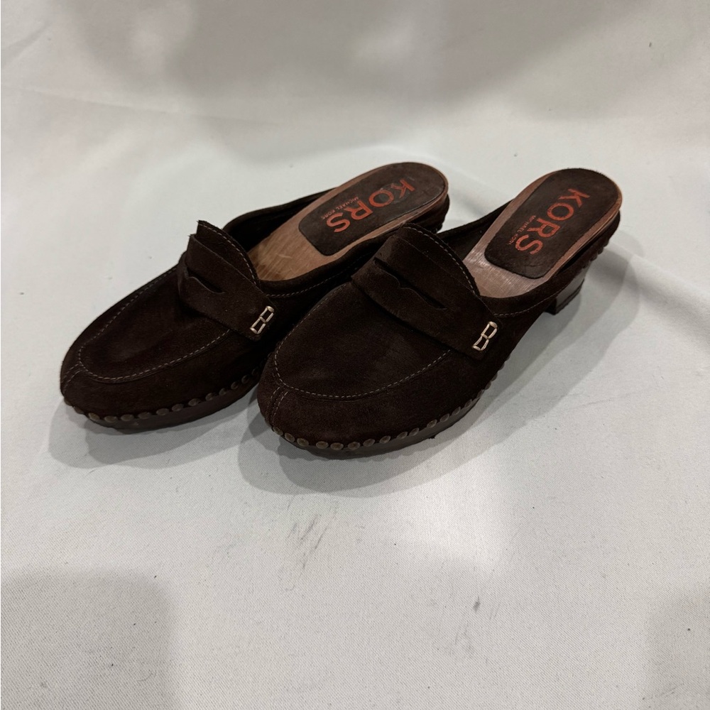 Michael Kors Made in Italy Suede Clogs – Size 9B - Picture 2 of 7